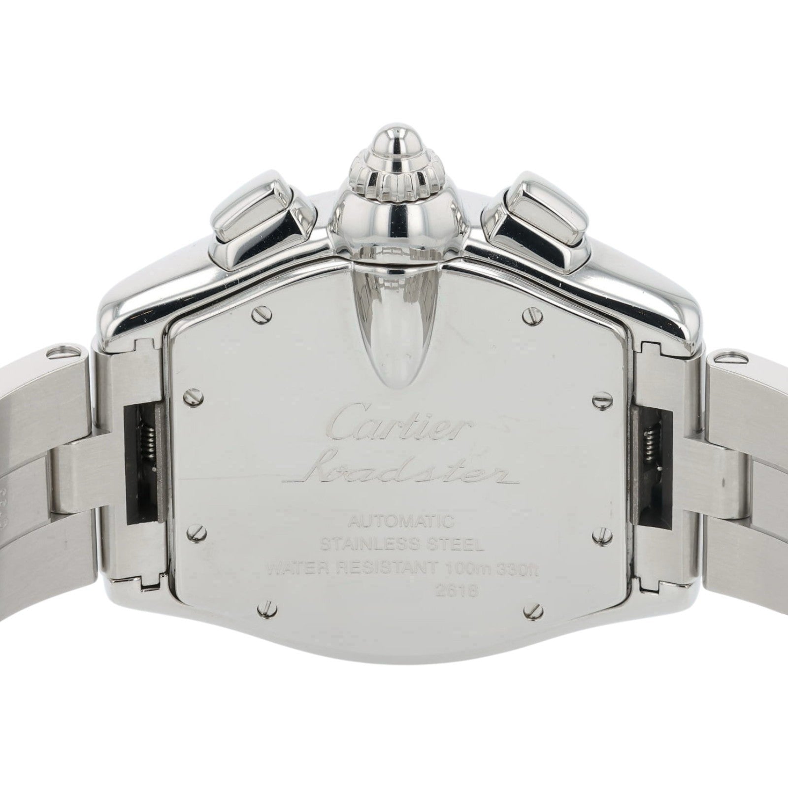 Cartier Roadster Black Dial Steel Diamond 40mm Automatic Men’s Watch W62007X6