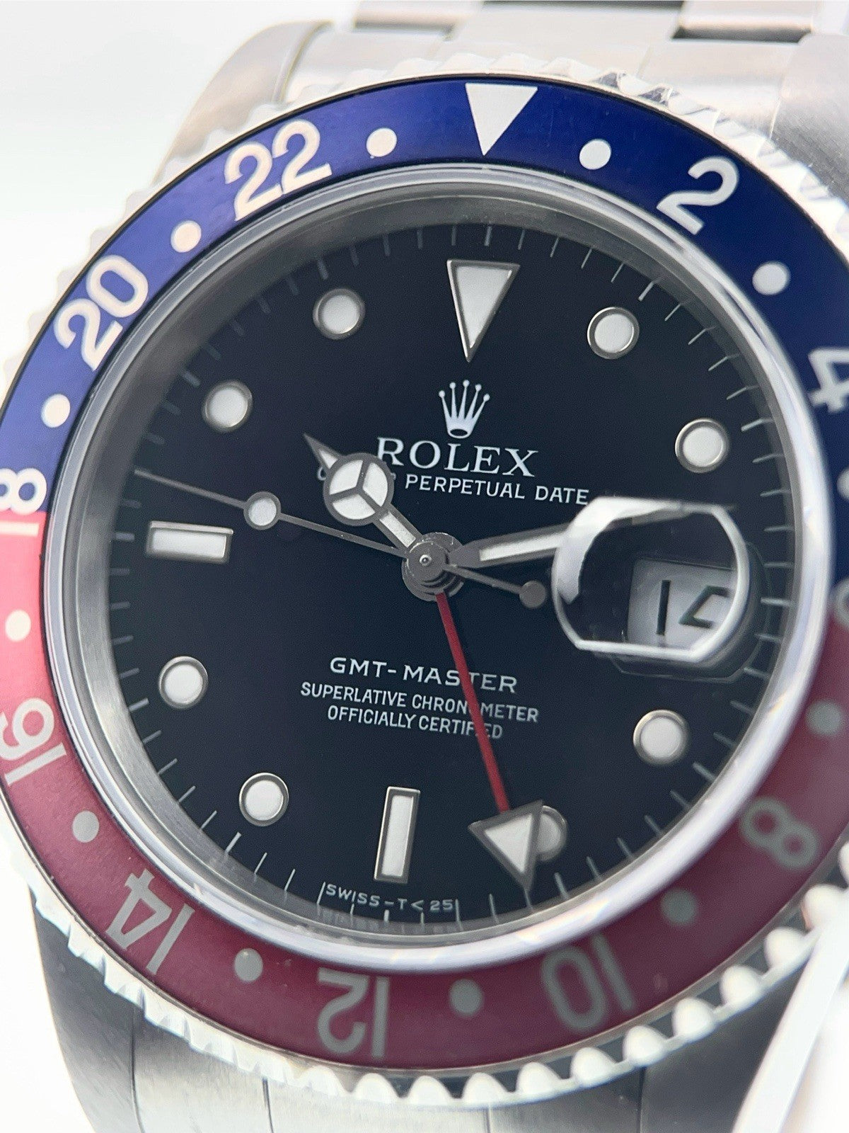Rolex GMT-Master II Stainless Steel Black Dial 40mm Automatic Mens Watch 16700