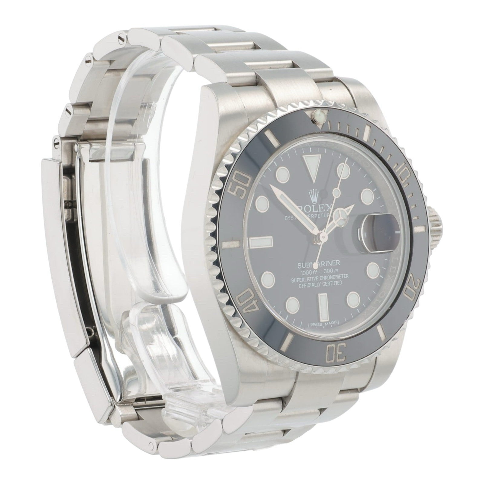 Rolex Submariner Date Stainless Steel Black Dial 40mm Automatic Men's 116610LN