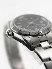 Rolex Oyster Stainless Steel Black Dial 24mm Automatic Women’s Watch 67180