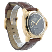 Panerai Luminor 8 Day GMT Brown Dial 18k Rose Gold 44mm Manual Wind PAM00289