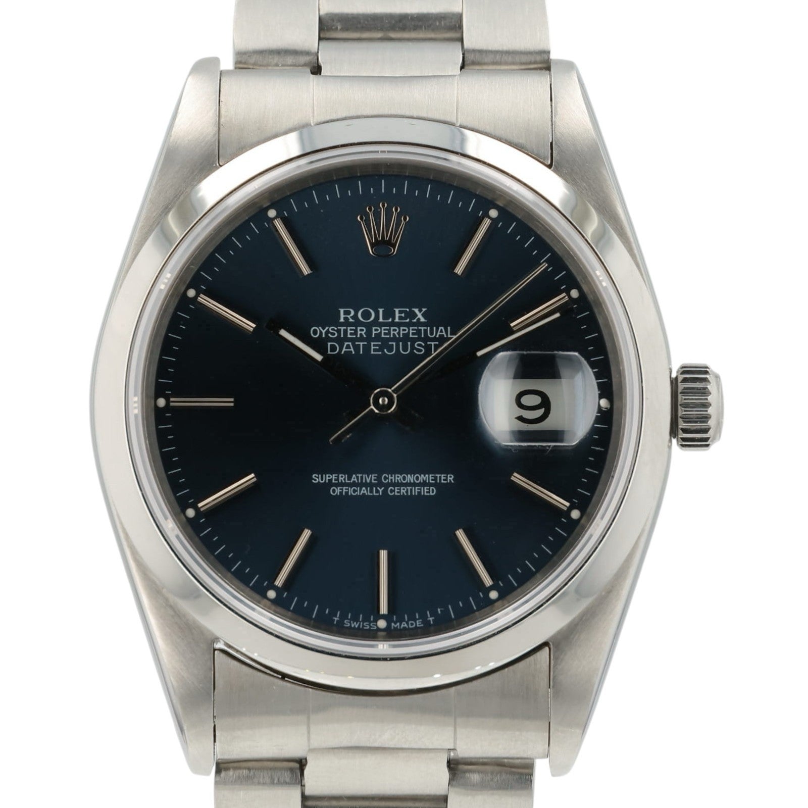 Rolex Datejust Blue Dial Stainless Steel 36mm Auto Men’s Watch 16200 - Box/Paper