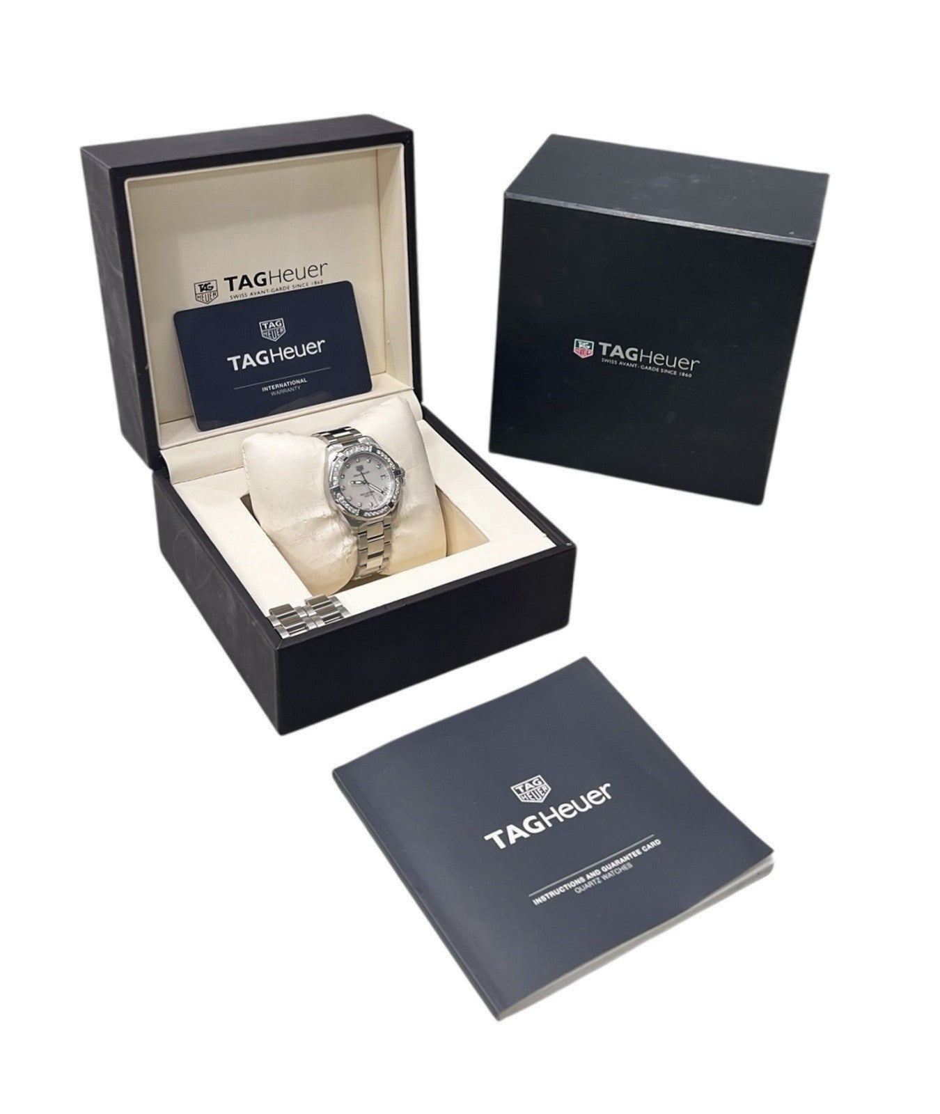 Tag Heuer Aquaracer Lady Steel Mother Of Pearl Dial Quartz Womens Watch WBD1315