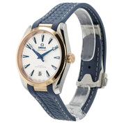Omega Seamaster Silver Dial 18k Gold and Steel 38mm Auto 220.22.38.20.02.001