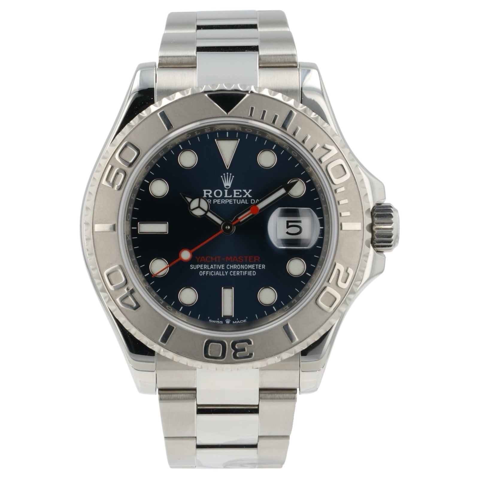Rolex Yachtmaster Blue Dial Stainless Steel 40mm Automatic Men’s Watch 126622