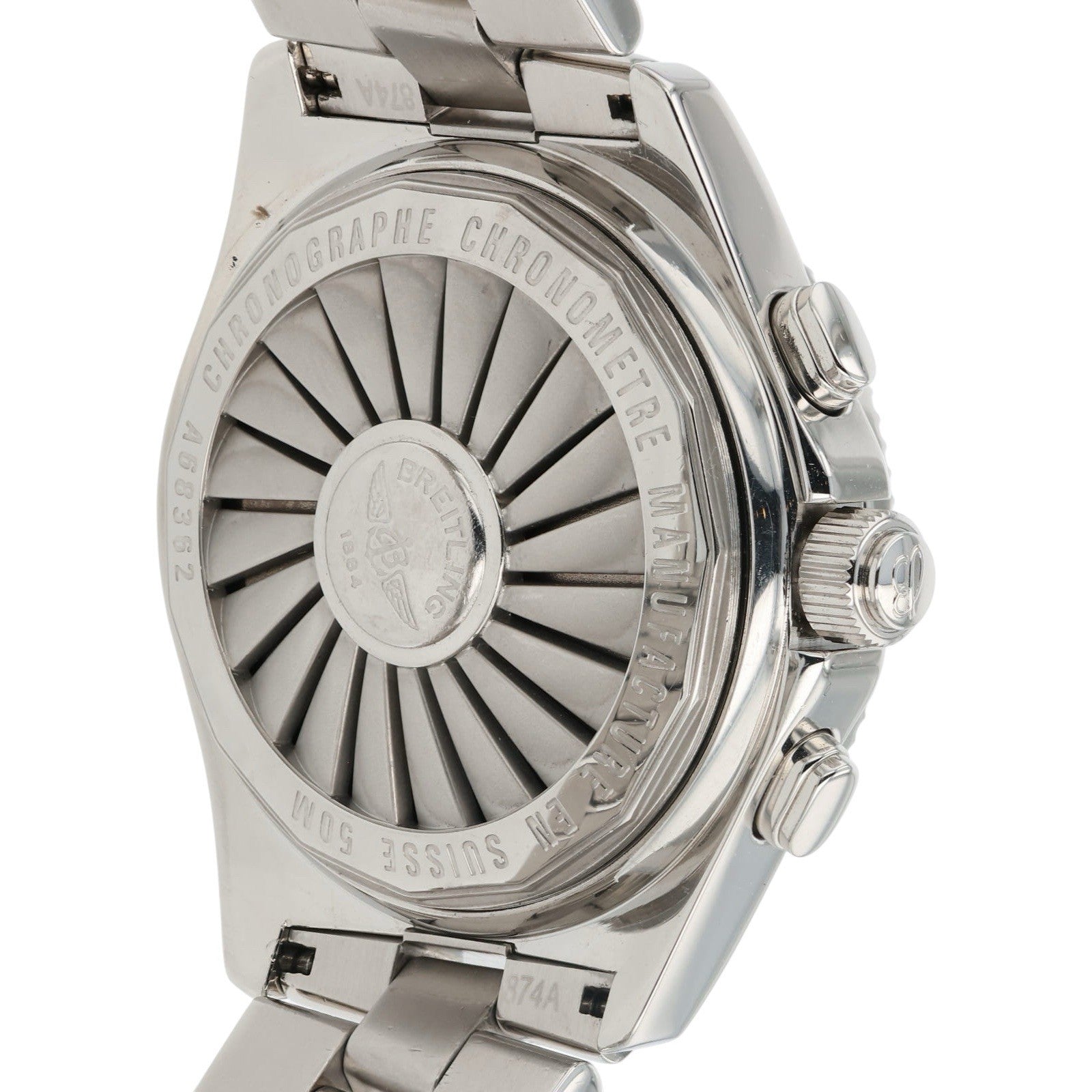 Breitling B1 Stainless Steel Black Dial 43mm Quartz Movement Mens Watch A68362