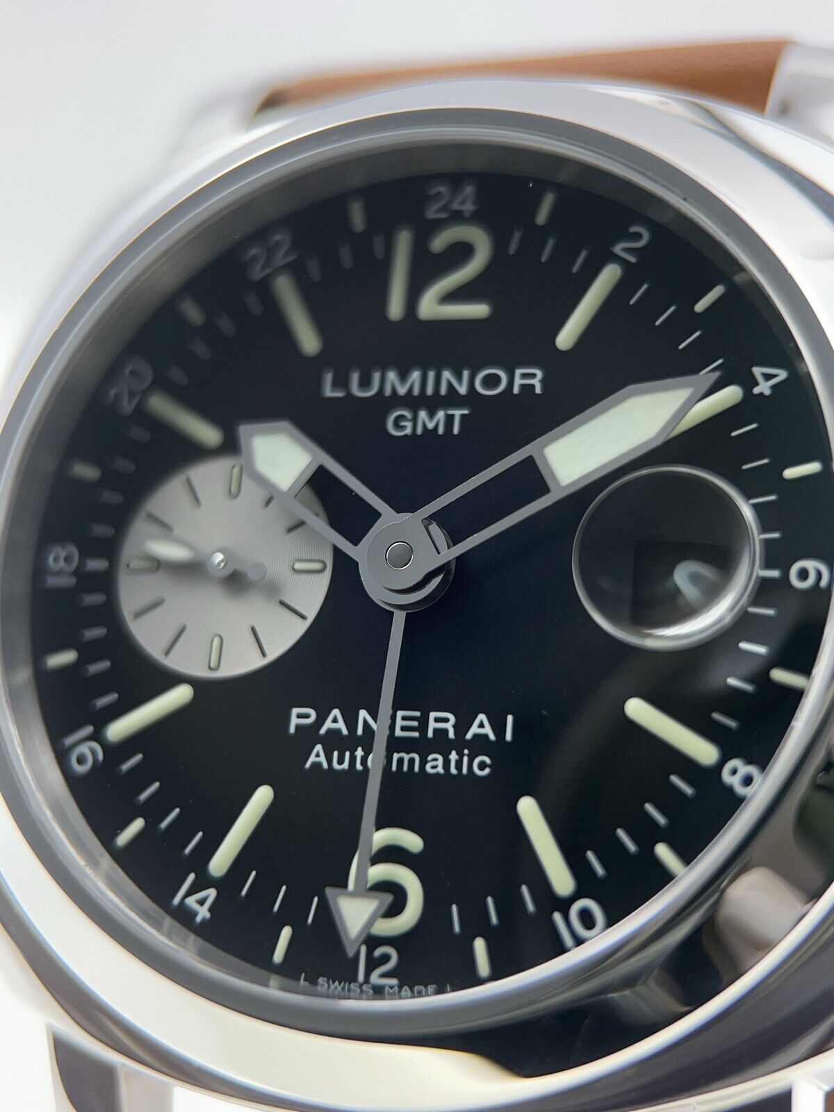 Panerai Luminor GMT Steel Black Dial 44mm Automatic Men’s Watch PAM00088