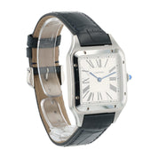 Cartier Santos Dumont Stainless Steel Silver Dial 43x31mm Quartz Mens WSSA0022