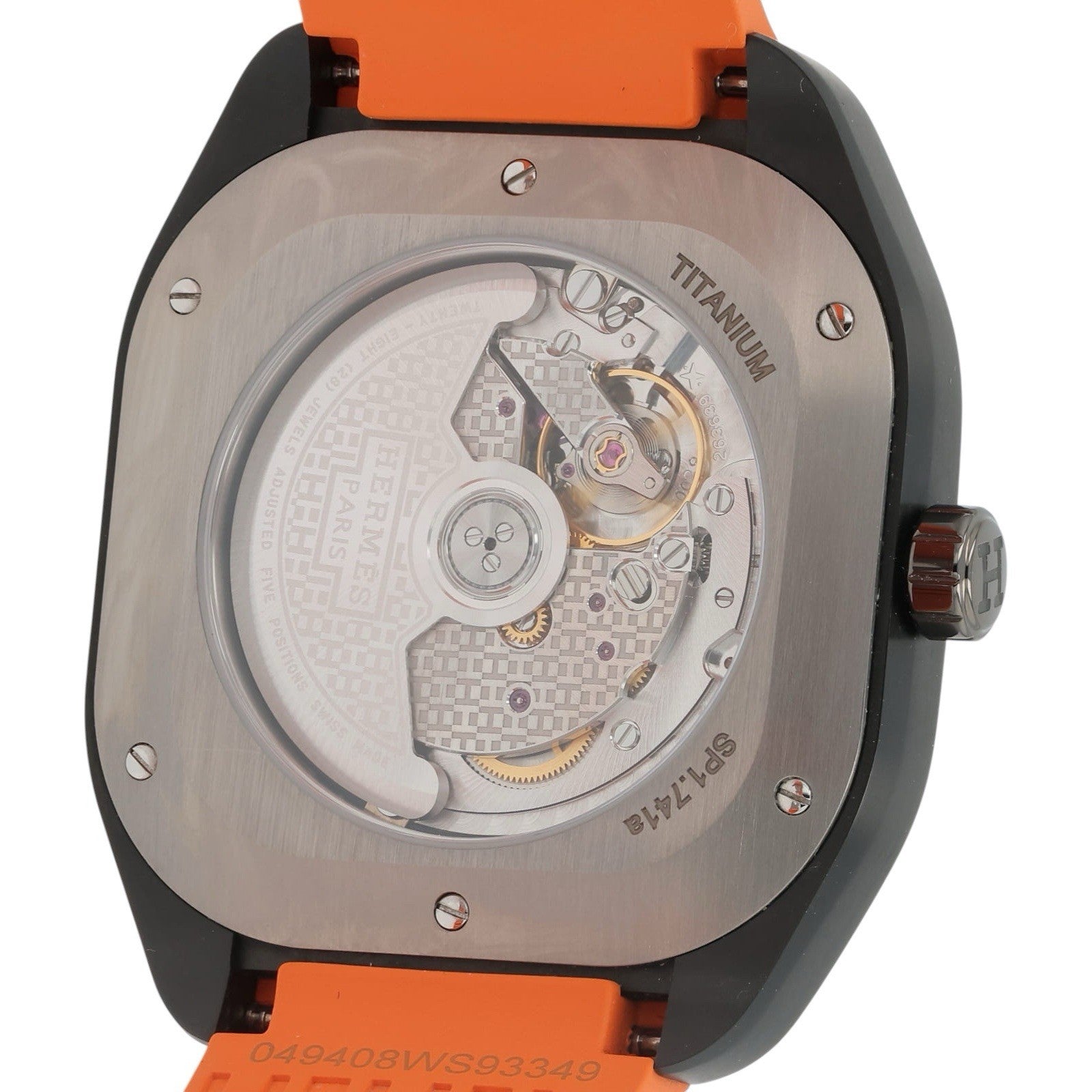 Hermes H08 Titanium Black Dial 42mm Automatic Movement Men’s Watch H08