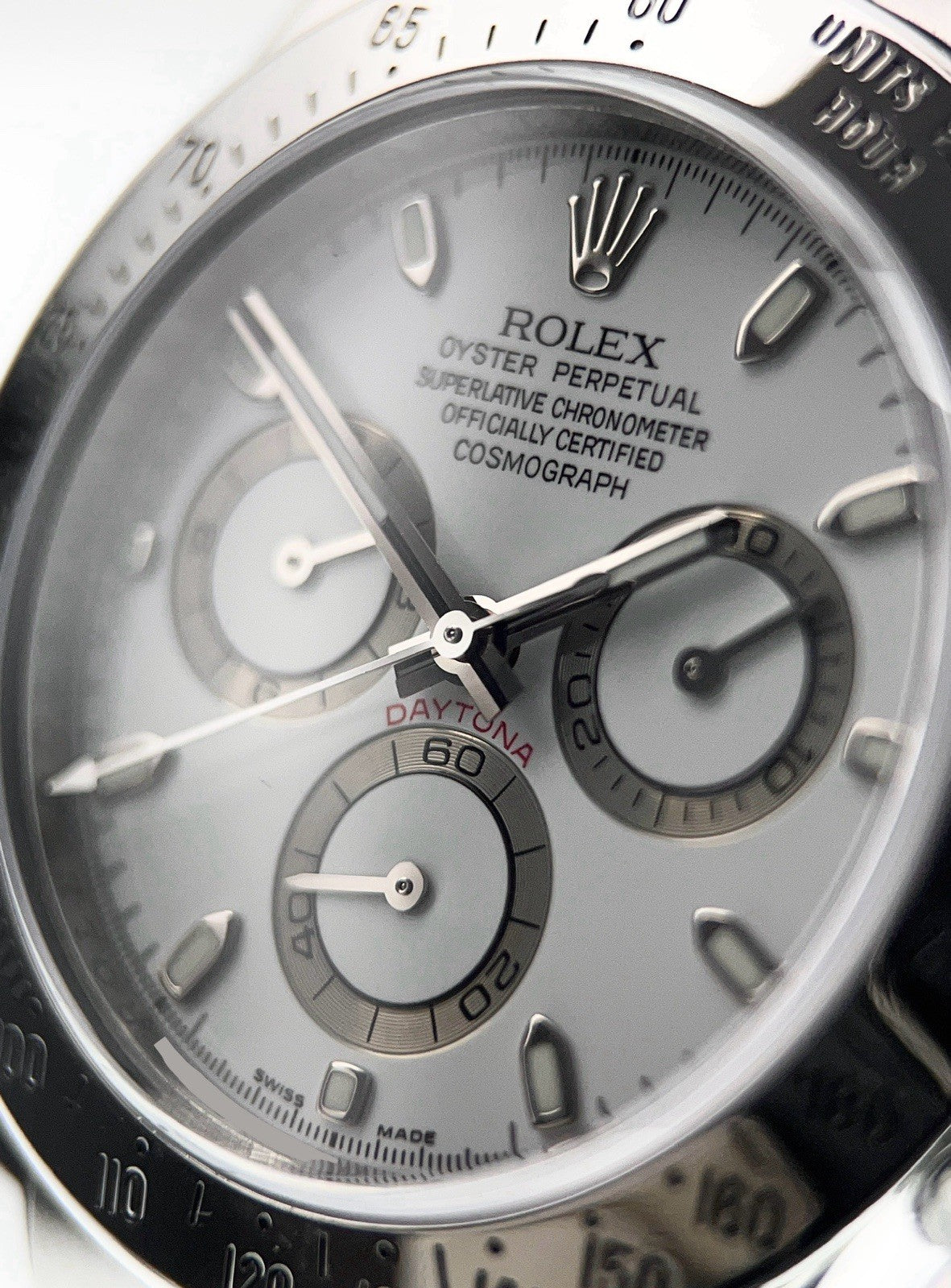 Rolex Daytona Stainless Steel White Dial 40mm Automatic Men's Watch 116520
