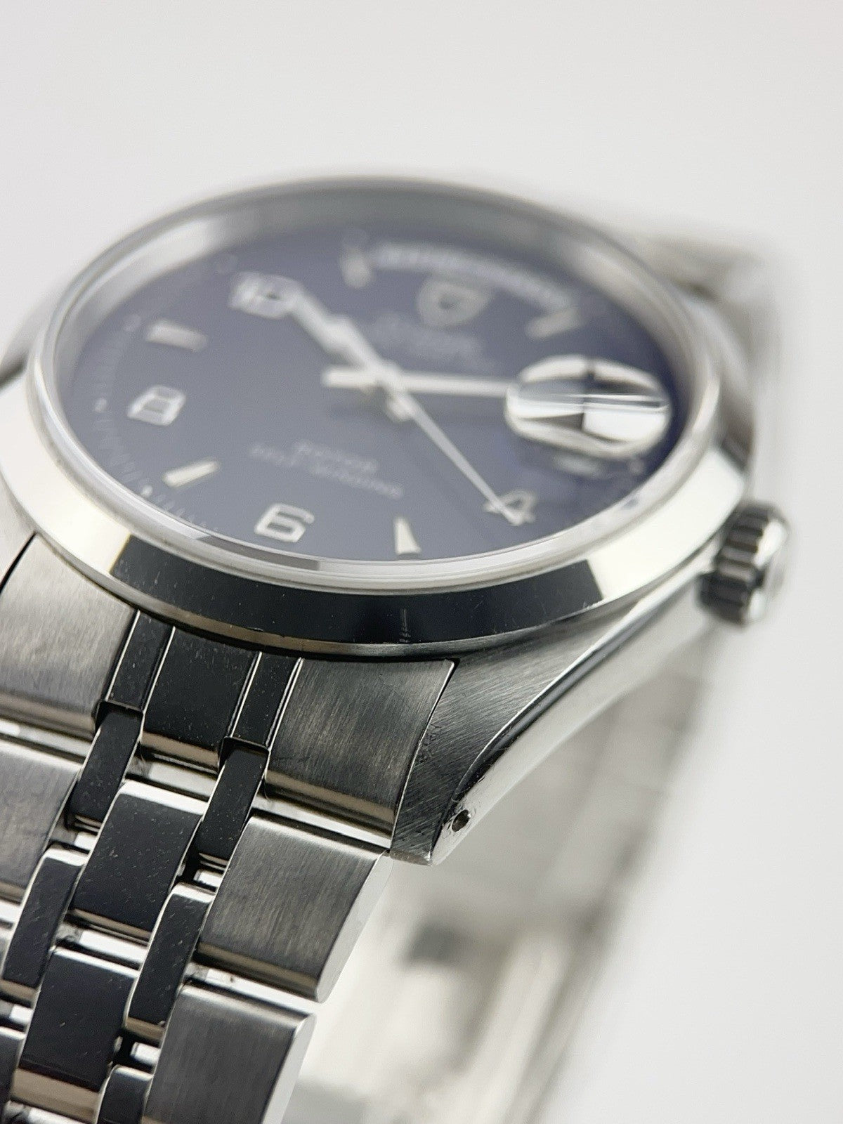 Tudor Prince Date Day Stainless Steel Blue Dial 36mm Automatic Mens Watch 76200