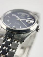 Tudor Prince Date Day Stainless Steel Blue Dial 36mm Automatic Mens Watch 76200