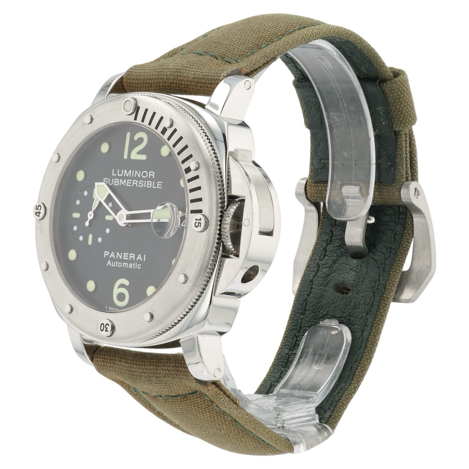 Panerai Luminor Submersible Black Dial Steel 44mm Auto Men's Watch PAM00024
