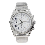 Breitling Chronomat A13050 Date White Dial Automatic Men's Watch 40mm - Serviced