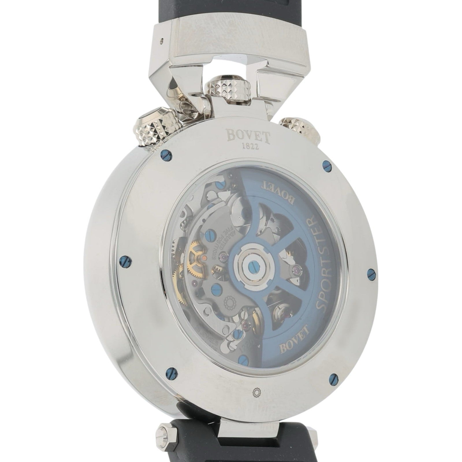 NEW 2025 Bovet Sportster Saguaro Steel Black Dial 46mm Auto Men's Watch SP0483