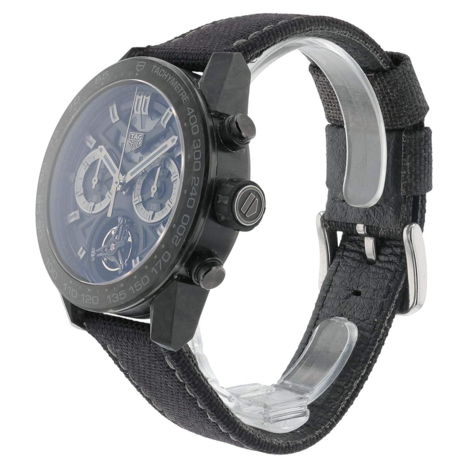 Tag Heuer Carrera Tourbillon Carbon Fiber & Titanium Black Dial 45mm CAR5A8P