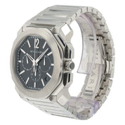 Bulgari Octo Chrono Black Dial Stainless Steel 41mm Automatic Mens BGO 41 S CH