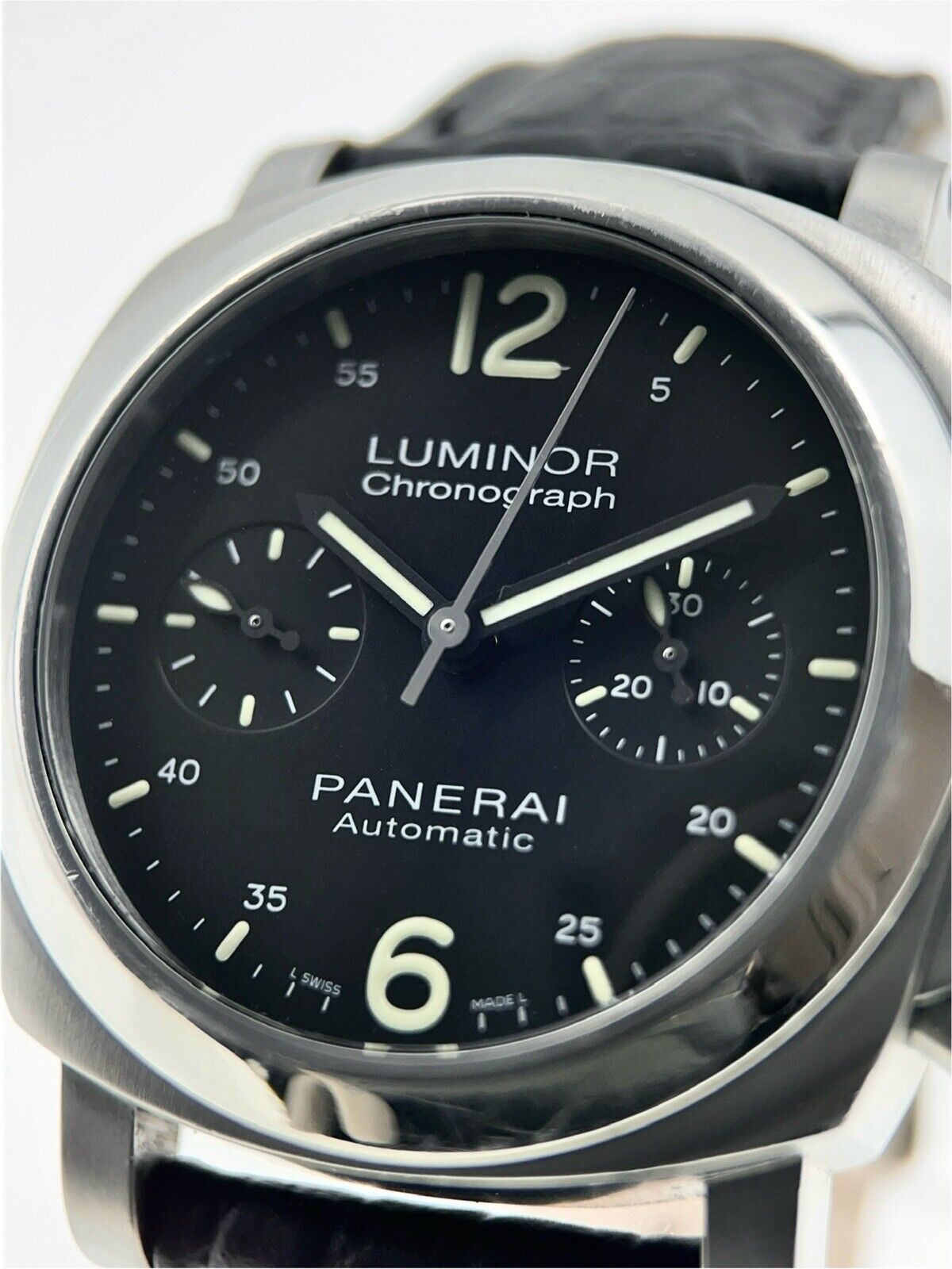 Panerai Luminor Chronograph Steel Black 40mm Automatic Men’s Watch PAM00310