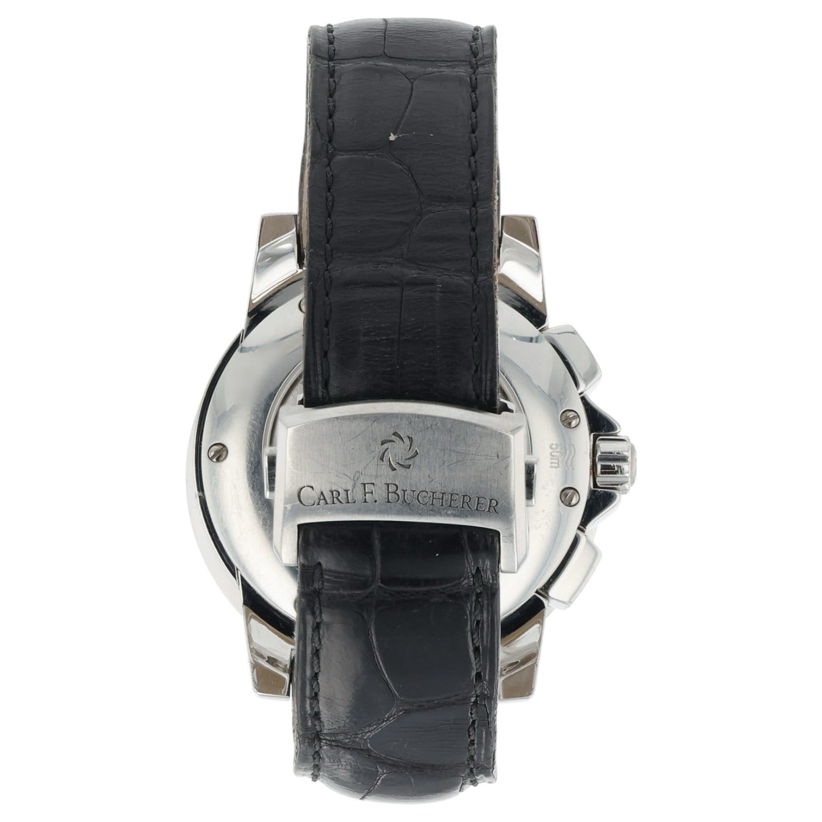 Carl F Bucherer Patravi Stainless Steel Black Dial 40mm Automatic Mens 10611.08