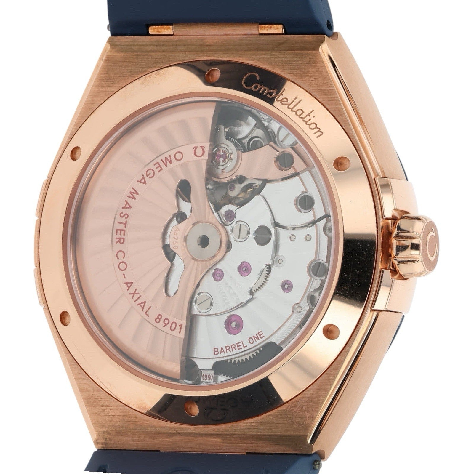 Omega Constellation 18k Rose Gold Blue Dial 41mm Automatic 131.63.41.21.03.001