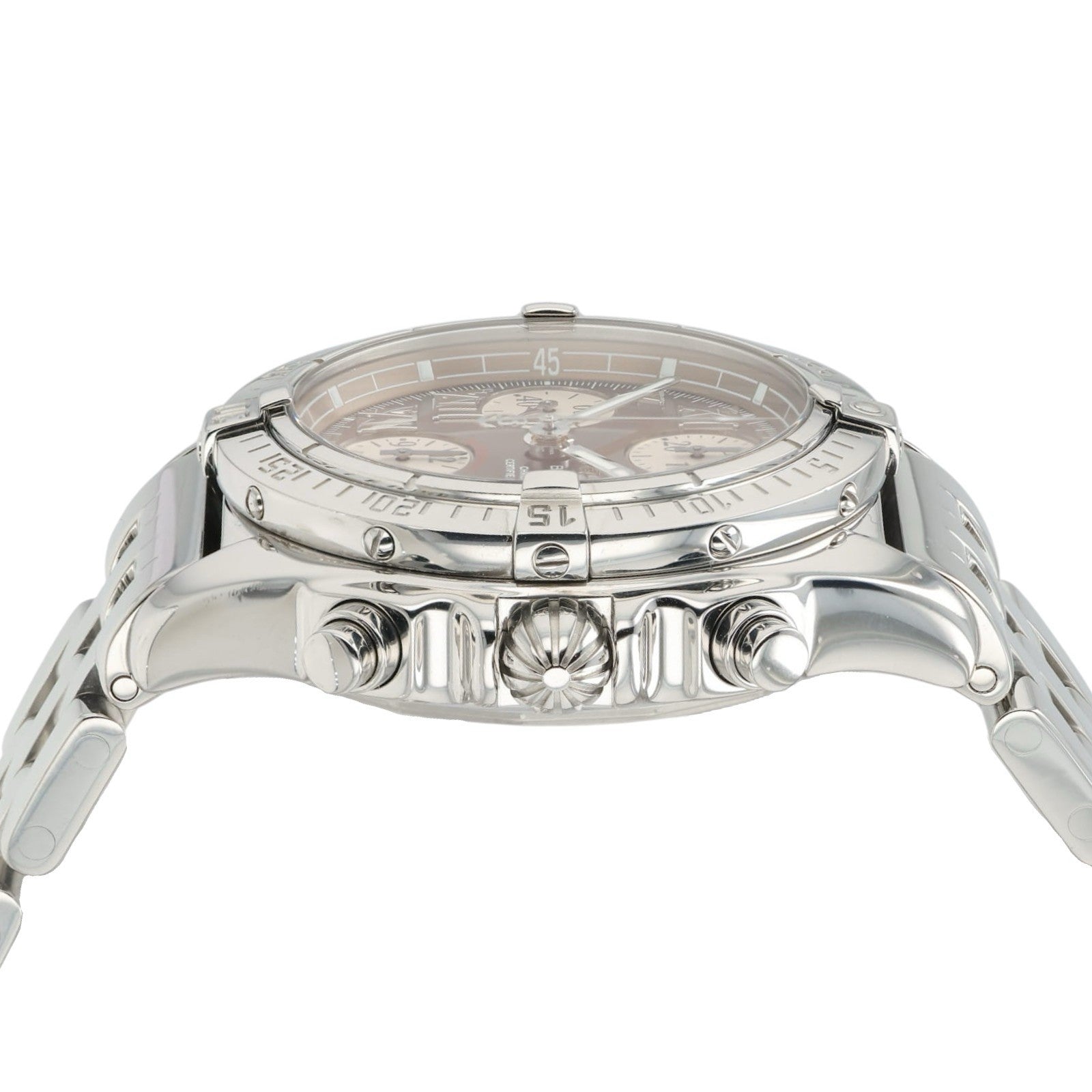 Breitling Chronomat Brown Dial Stainless Steel 39mm Automatic Mens Watch A13358
