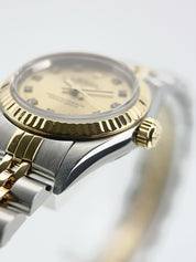 Rolex Lady Datejust Gold & Steel Champagne Dial Automatic Women's Watch 76193