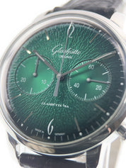 Glashutte Original Steel Green Dial 42mm Automatic Men’s Watch 1-39-34-05-22-04