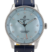Breitling Navitimer Blue MOP Dial Steel 32mm Quartz Woman’s Watch A77320
