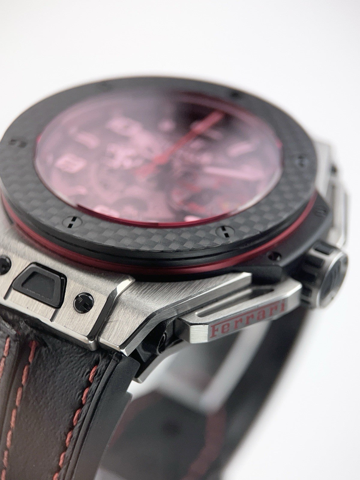 Hublot Big Bang Ferrari Titanium Carbon Bezel 45mm Automatic Mens 401.NQ.0123.VR