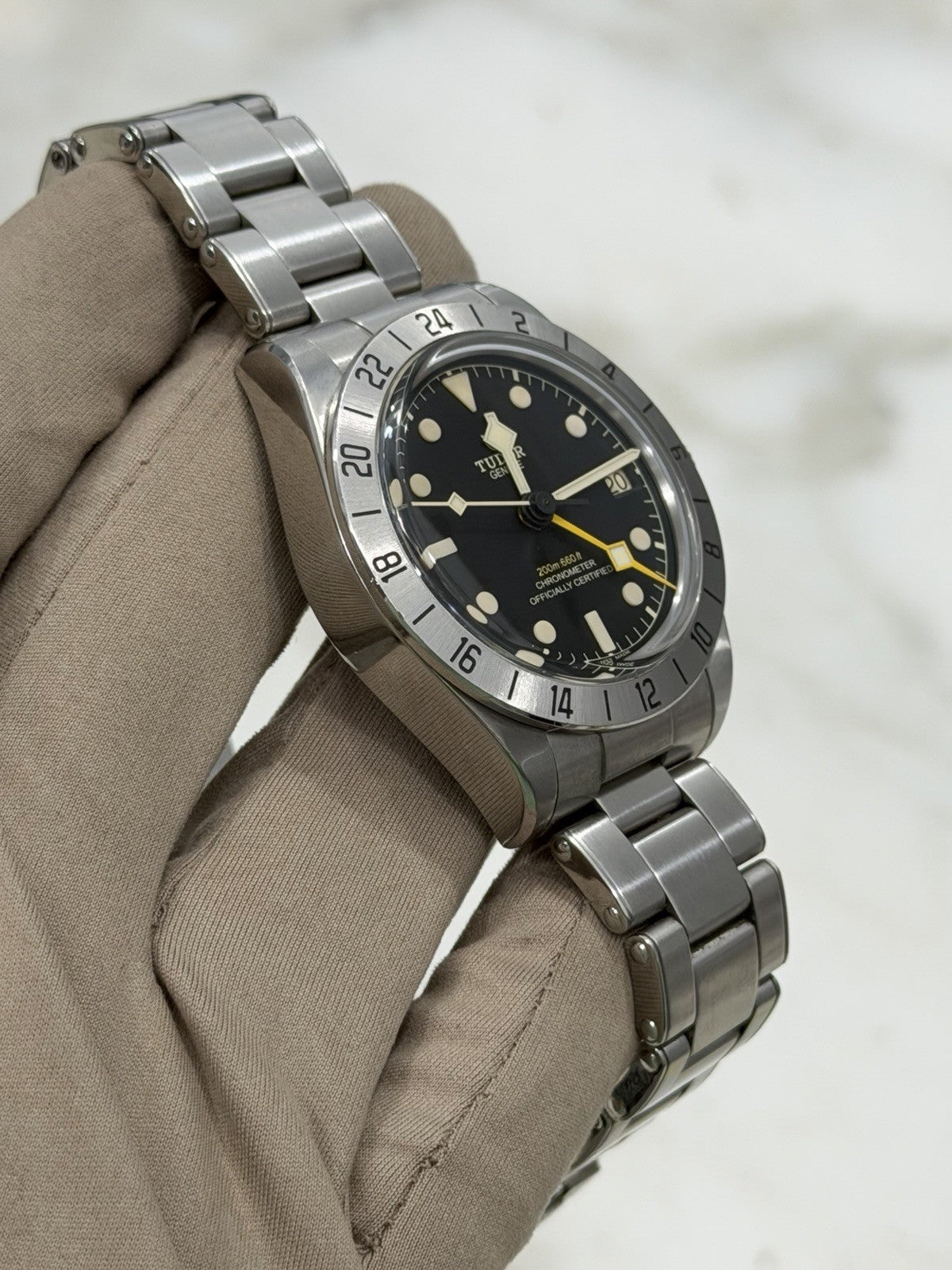 2022 Tudor Black Bay Pro Stainless Steel GMT Men's Black Dial Watch 79470