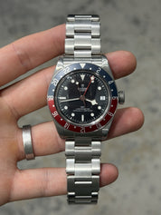 2018 Tudor Black Bay GMT Pepsi Black Dial Stainless Steel Men's Watch 79830RB