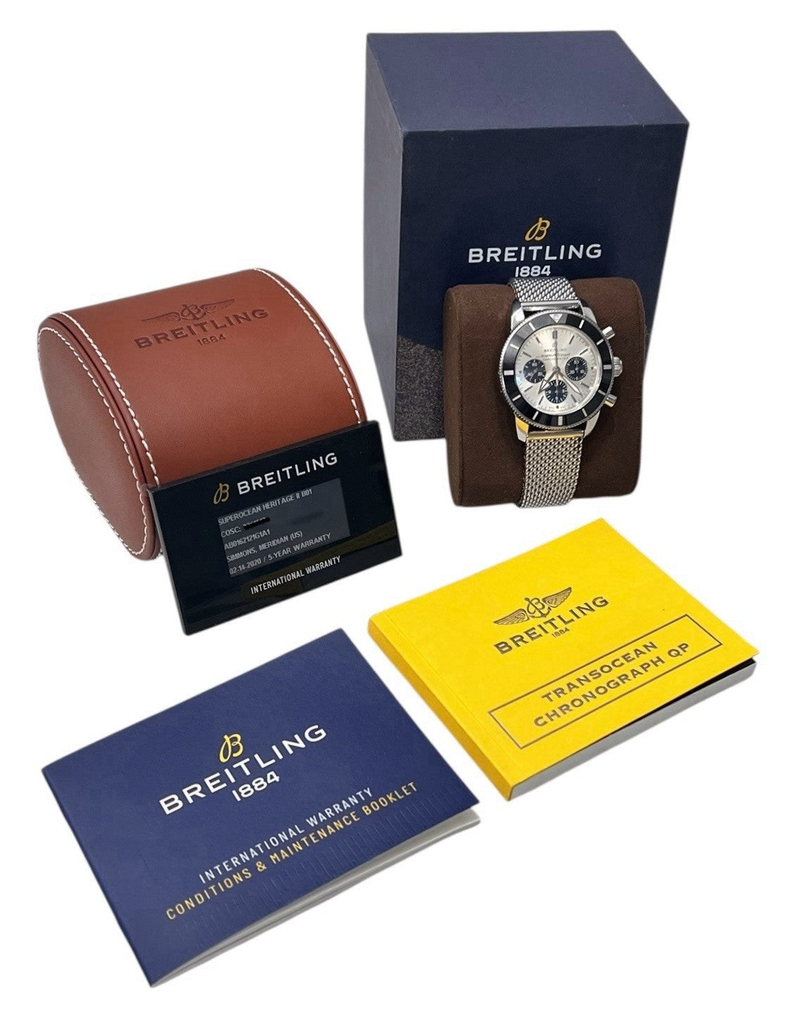 Breitling Superocean Chrono Steel Silver Dial 44mm Automatic Mens Watch AB0162