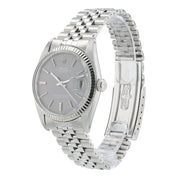 Rolex Datejust Grey Dial Stainless Steel 36mm Automatic Men’s Watch 1601
