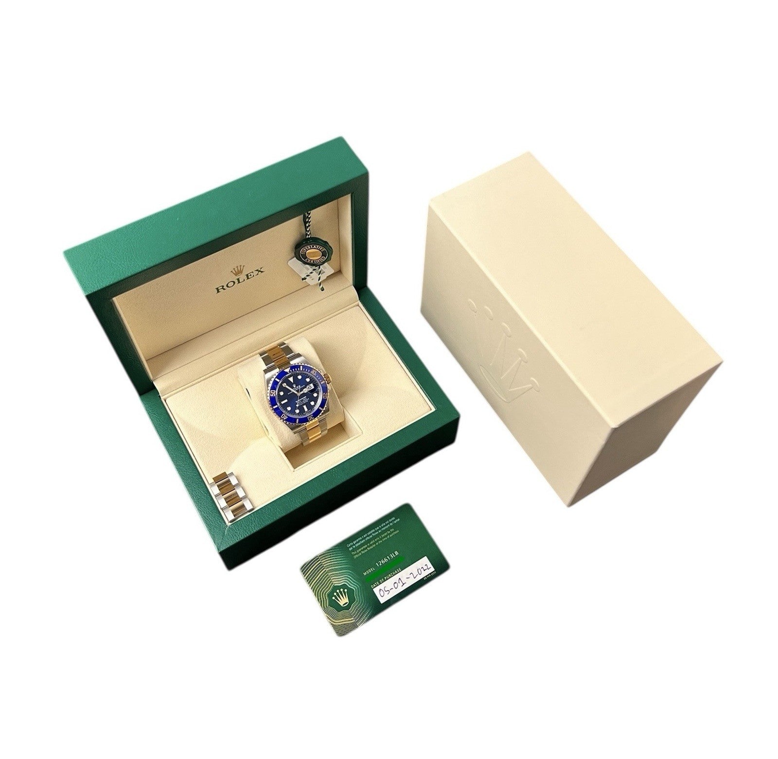 Rolex Submariner Date Gold & Steel Blue Dial 41mm Automatic Men’s Watch 126613LB