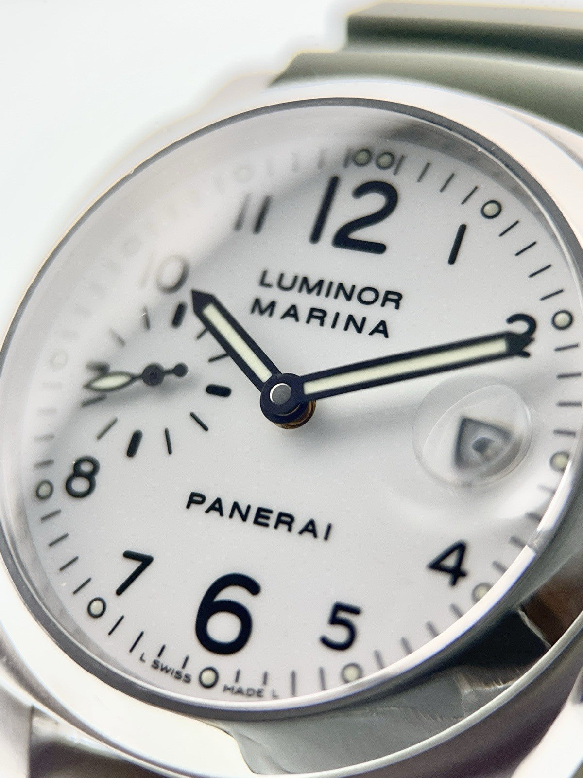 Panerai Luminor Marina Steel White Dial 40mm Automatic Men's Watch PAM0049