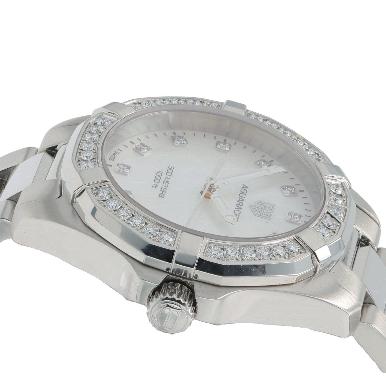 Tag Heuer Aquaracer Lady Steel Mother Of Pearl Dial Quartz Womens Watch WBD1315