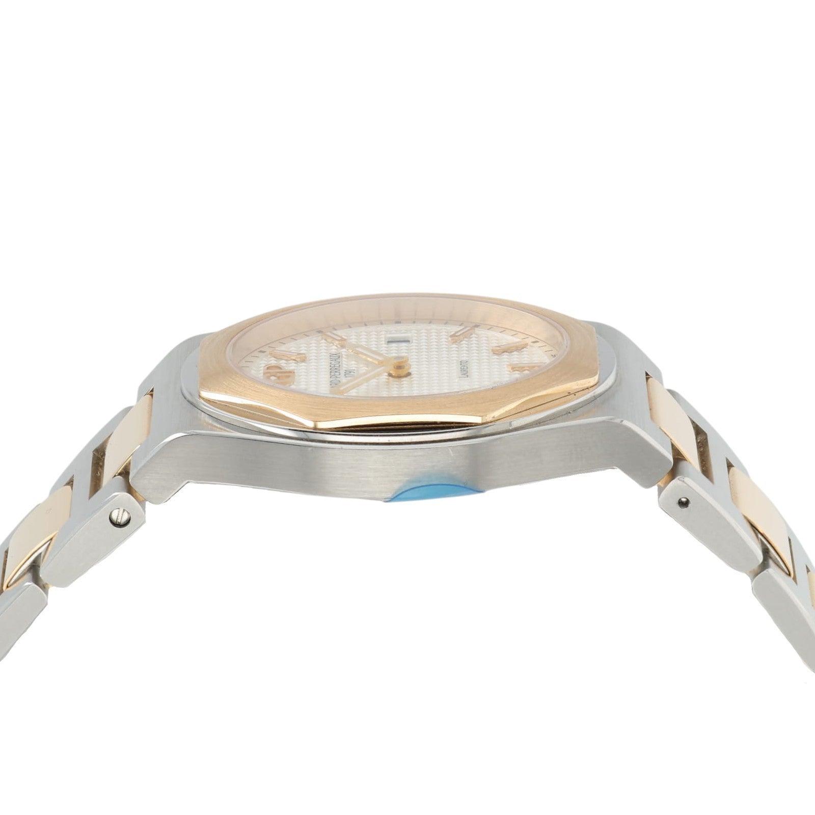 Girard Perregaux Laureato White Dial Rose Gold and Steel 34mm Quartz Watch 80189