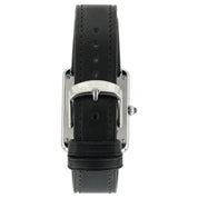 Cartier Tank Solo Silver Dial Stainless Steel 27x34mm Quartz Mens Watch W1018355