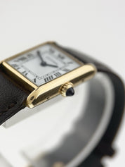Cartier Tank 18k Yellow Gold White Dial Manual Wind Movement Women’s Watch 6711