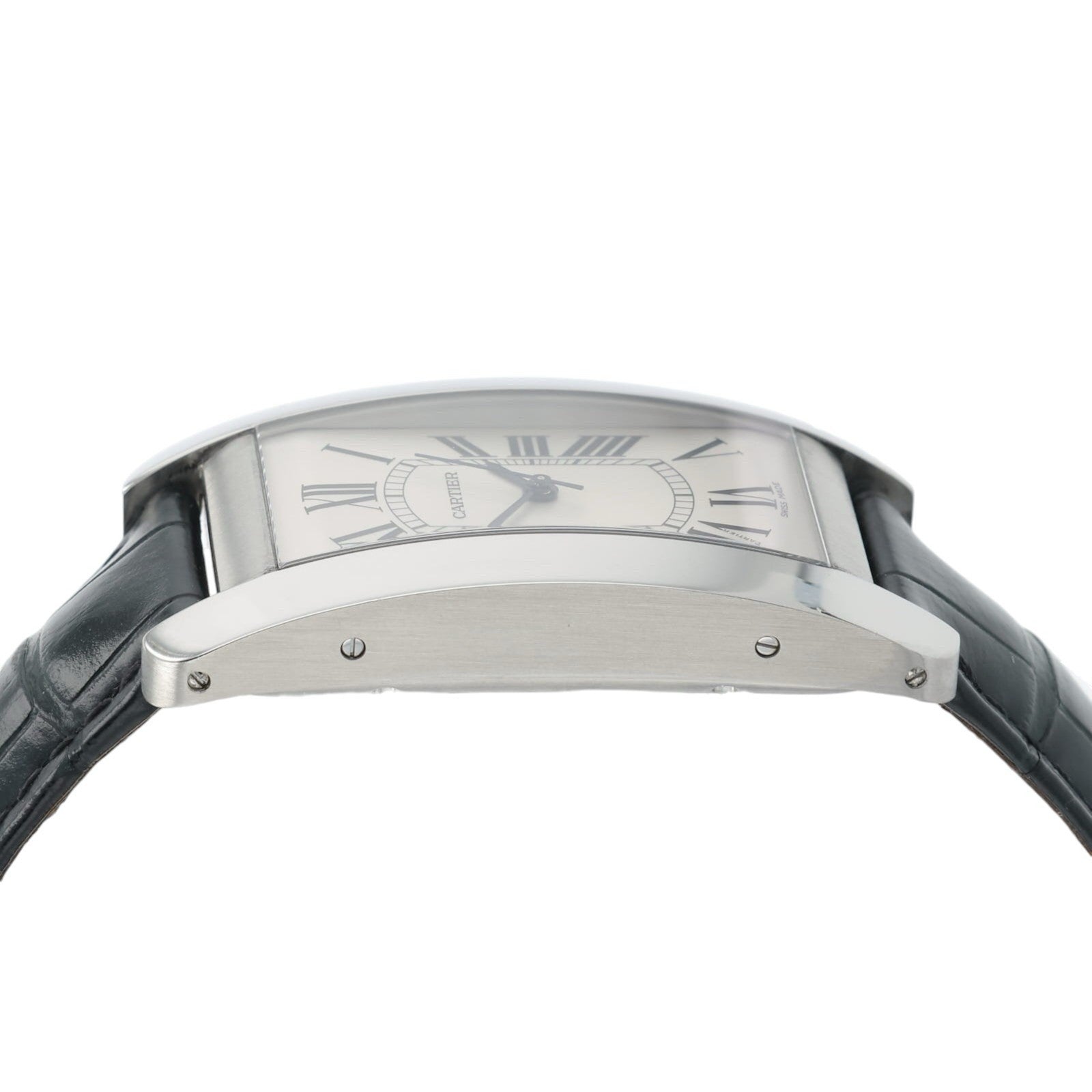 Cartier Tank Americaine Silver Dial Stainless Steel 26mm Auto Watch WSTA0018