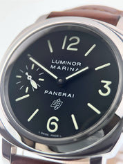 Panerai Luminor Marina Steel Black Dial 44mm Manual Wind Men's Watch PAM01005