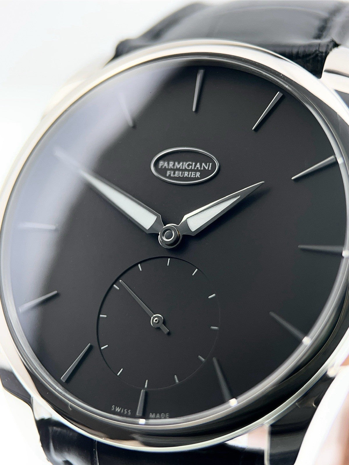 Parmigiani Fleurier Tonda 18k White Gold Black Dial 40mm Automatic Men’s PFC288
