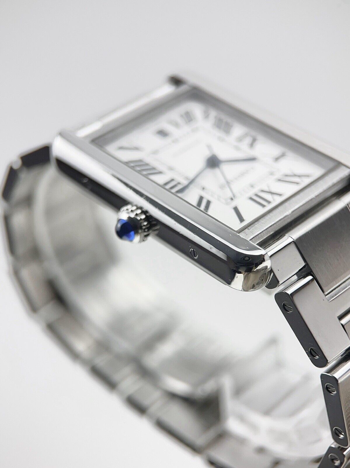 Cartier Tank Solo XL Stainless Steel 31mm Automatic Mens Watch 3800 - Box/Papers