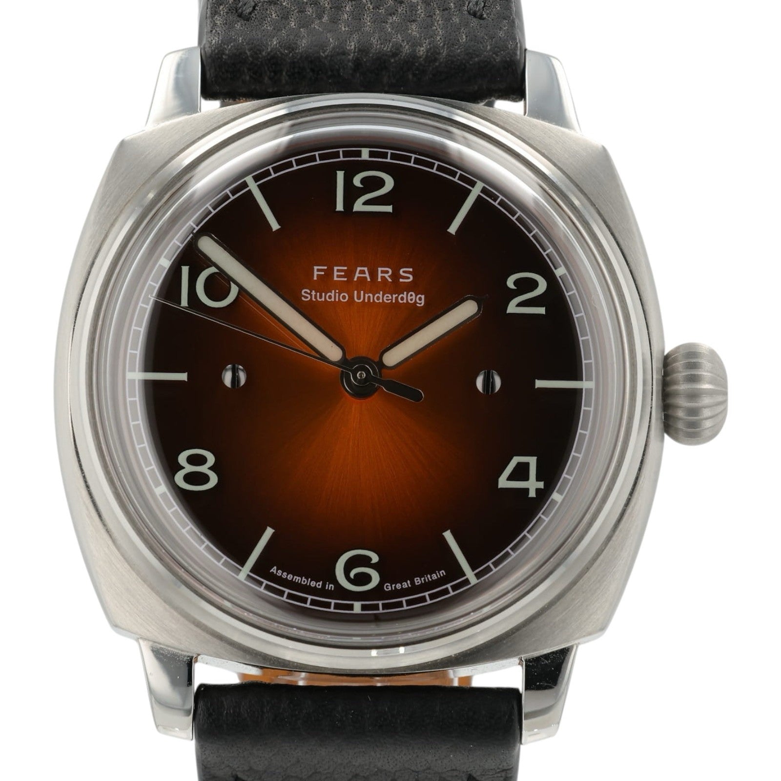 Studio Underdog X Fears Manhattan Brown Dial Steel 38mm Manual Wind Men’s Watch