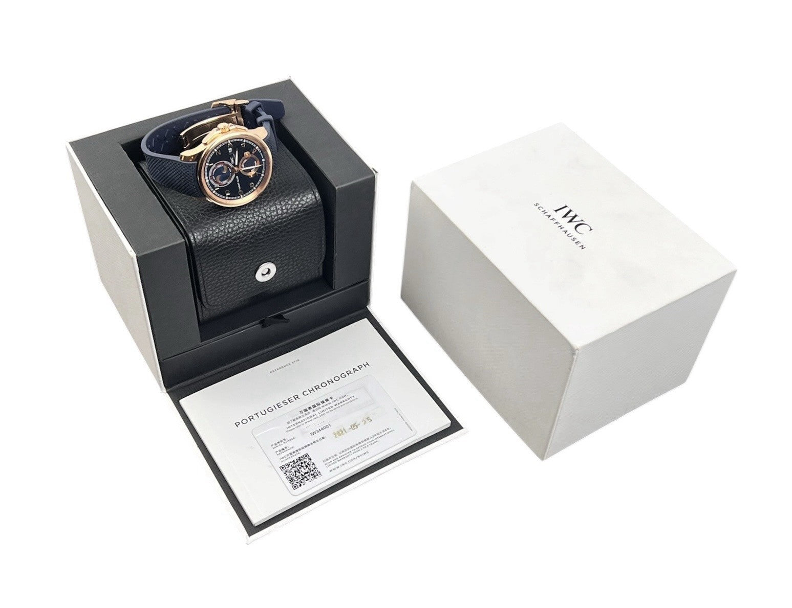 IWC Portugiesser Blue Dial 18k Rose Gold 44.6mm Automatic Men’s Watch IW344001