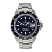 Rolex Submariner Date Stainless Steel Black Dial 40mm Automatic Men’s 16800