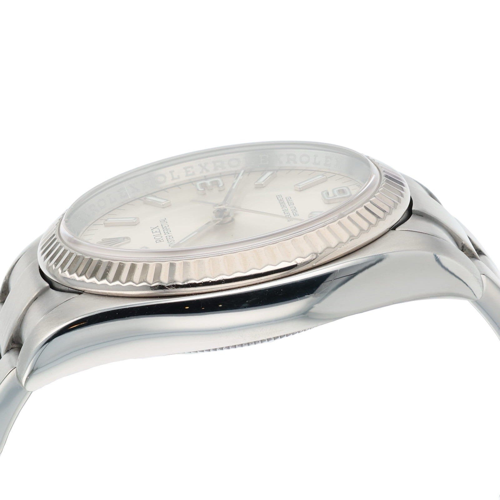 Rolex Oyster Perpetual Stainless Steel Silver Dial 36mm Automatic Men’s 116034