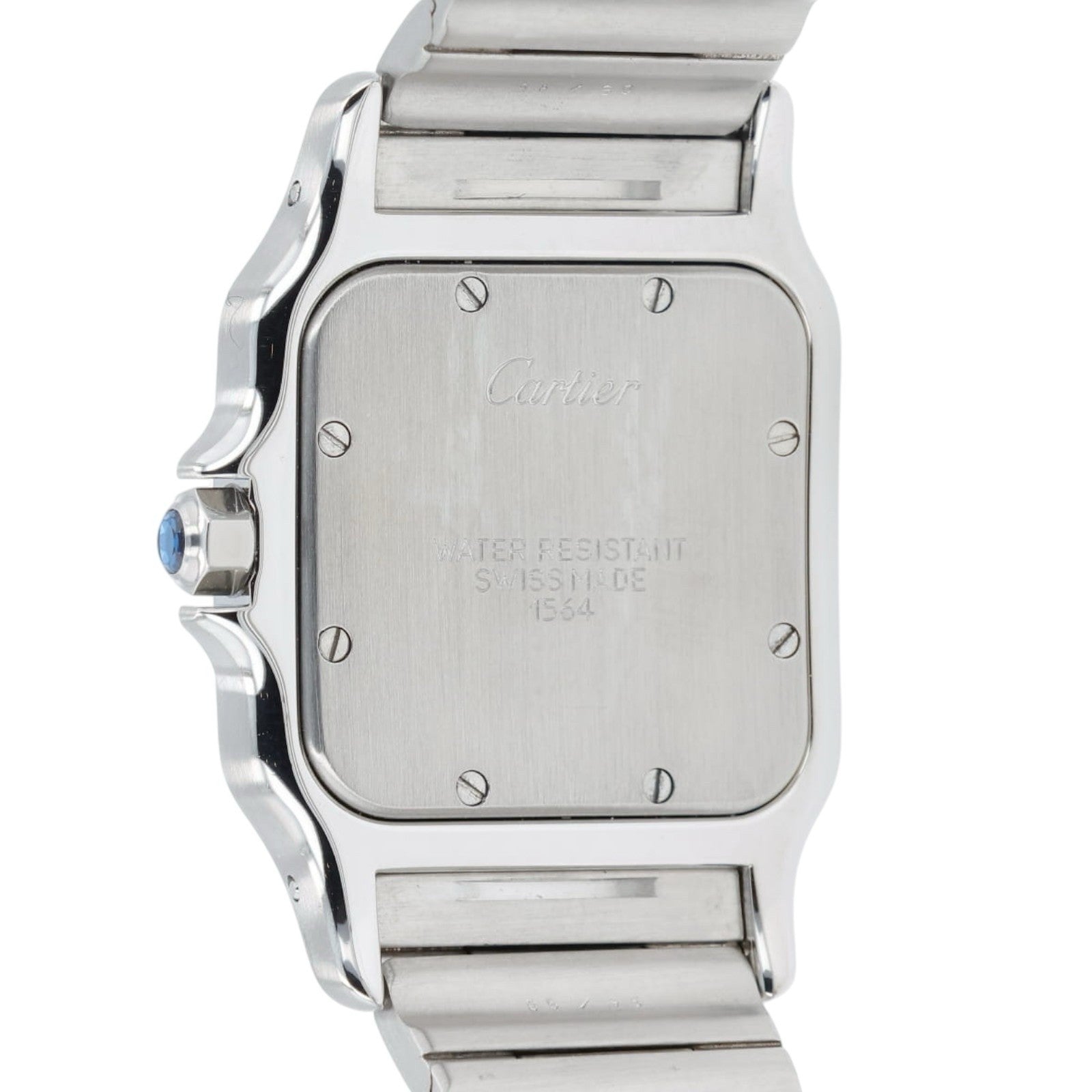 Cartier Santos Galbee Silver Dial Stainless Steel 29x41mm Quartz Unisex 1564