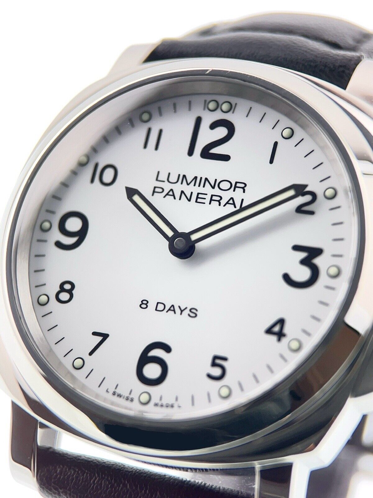 Panerai Luminor Base 8 Days Steel White Dial 44mm Manual Wind Men’s PAM00561