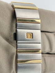 Omega Constellation Gold Steel Silver Dial 38mm Automatic Mens Watch 1201.30.00